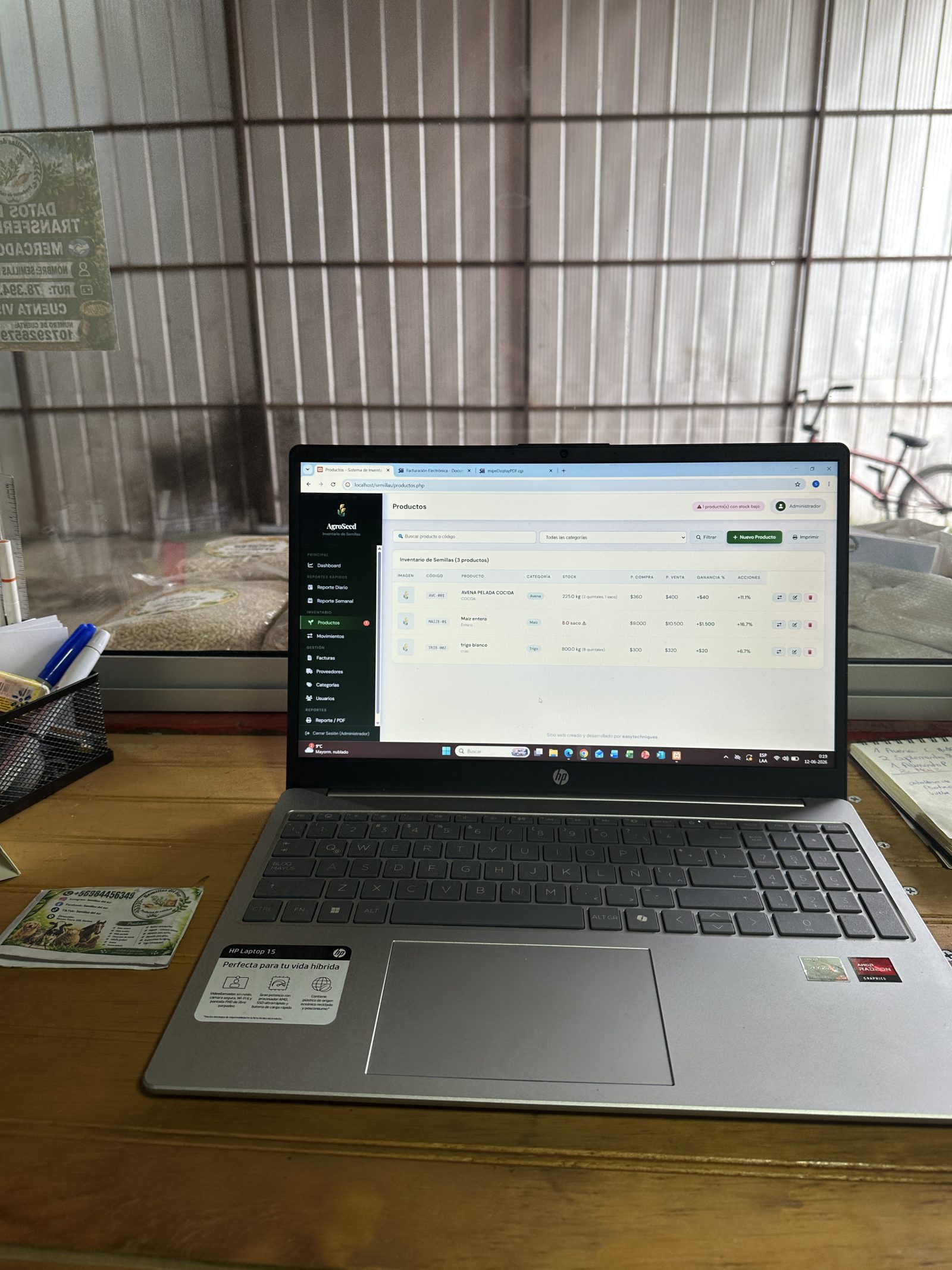 Sistema inventario